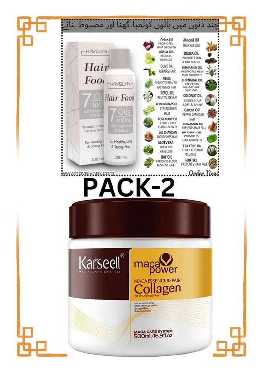 Deal Karseell Hair Mask+Hair Oil Pack Of 2